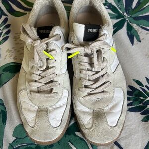 Verbenas Sora Sneakers White & Grey Suede and Leather- Size EU 40